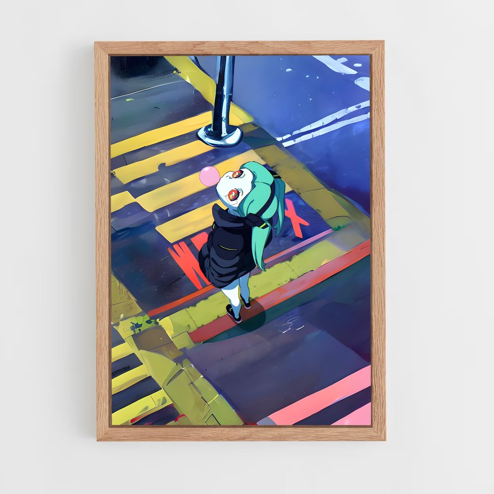 ap-cyberpunk edgerunners-6 cadre Bois clair