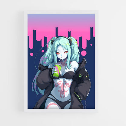 ap-cyberpunk edgerunners-9 cadre Blanc