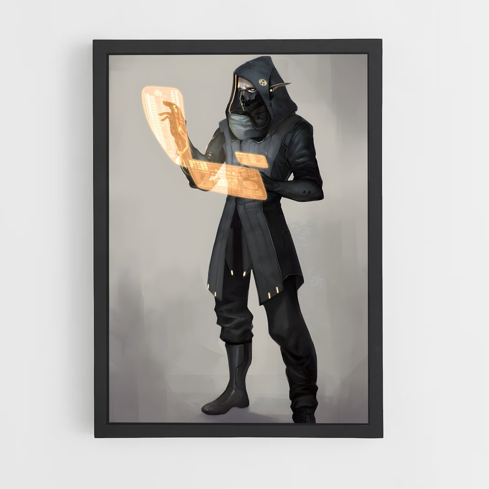ap-cyberpunk fantasy-1 cadre Noir