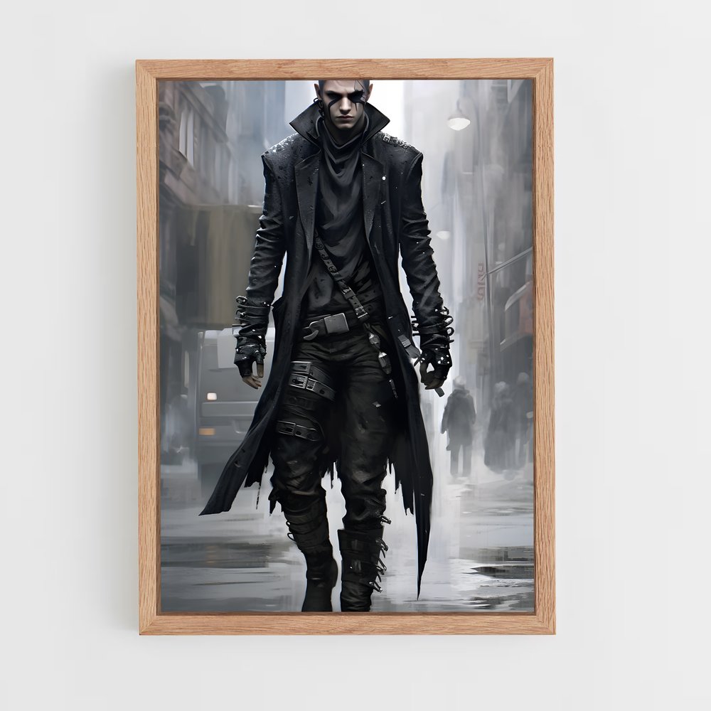 ap-cyberpunk fantasy-8 cadre Bois clair
