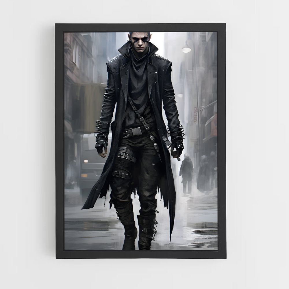 ap-cyberpunk fantasy-8 cadre Noir