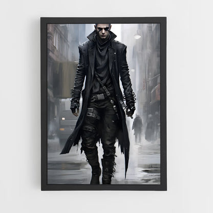 ap-cyberpunk fantasy-8 cadre Noir
