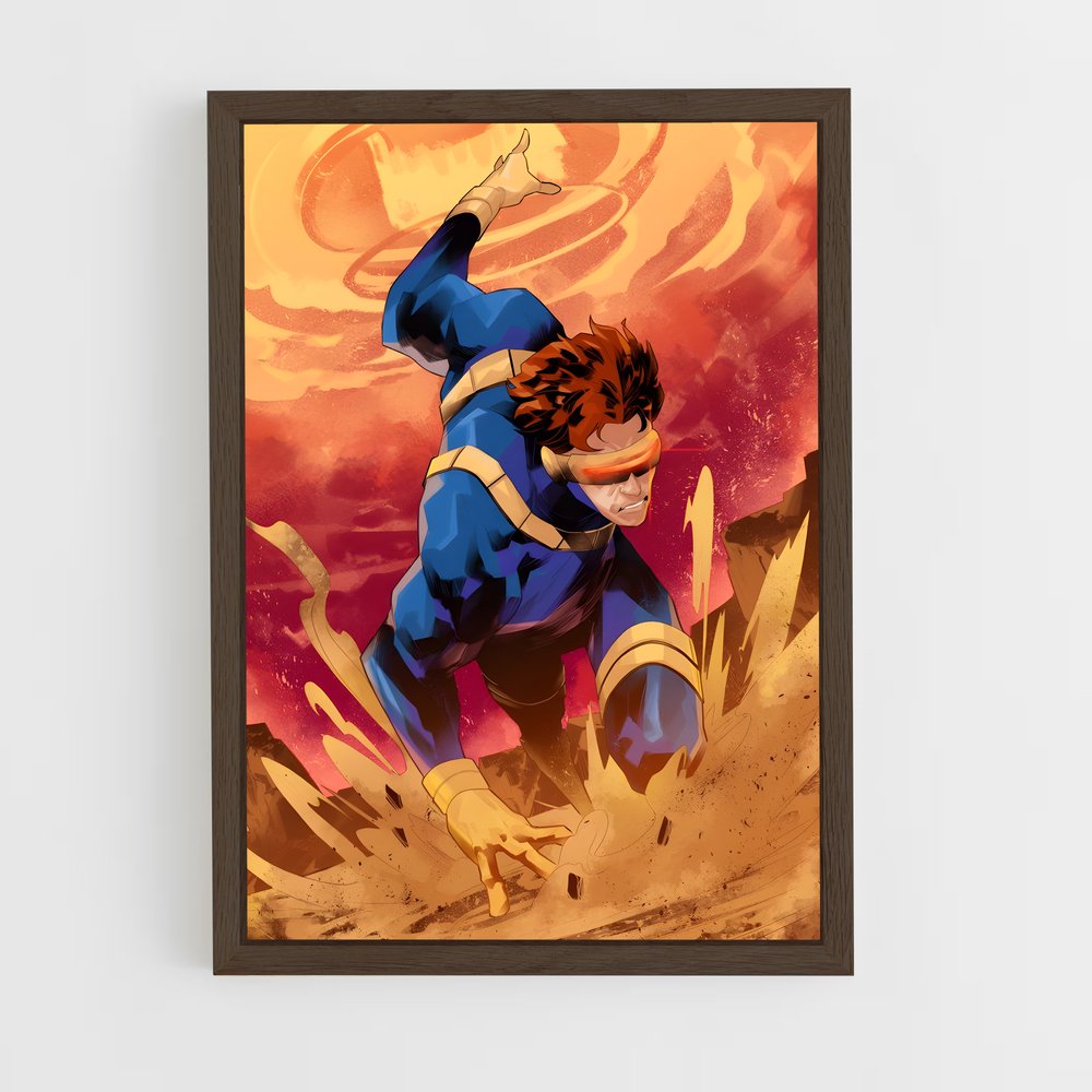 ap-cyclops x-men-4 cadre Bois foncé