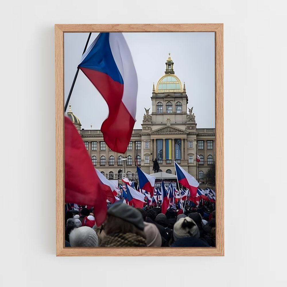 ap-czech republic flag-2 cadre Bois clair