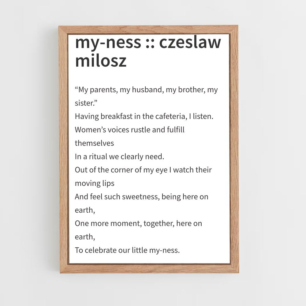 ap-czeslaw milosz-3 cadre Bois clair
