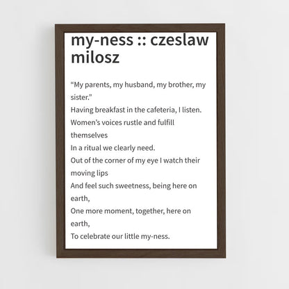 ap-czeslaw milosz-3 cadre Bois foncé