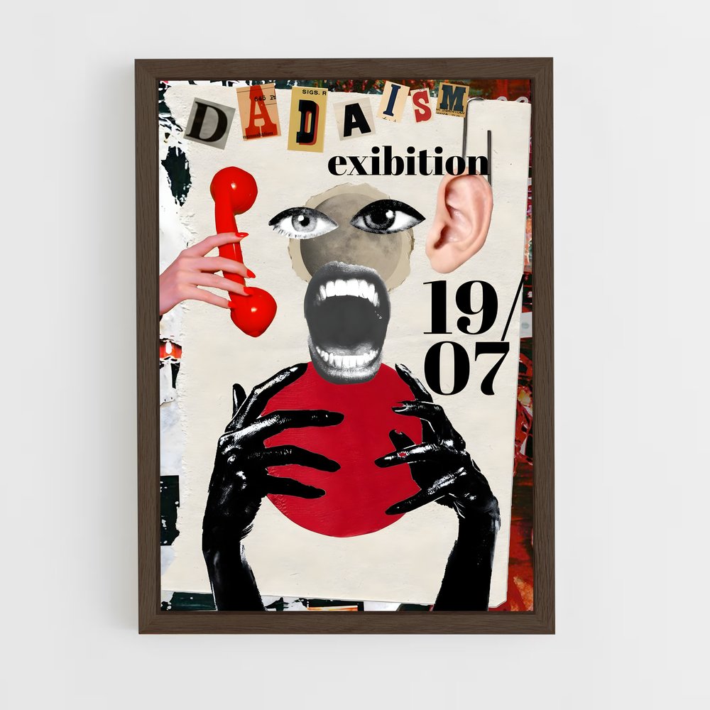 ap-dadaism-1 cadre Bois foncé