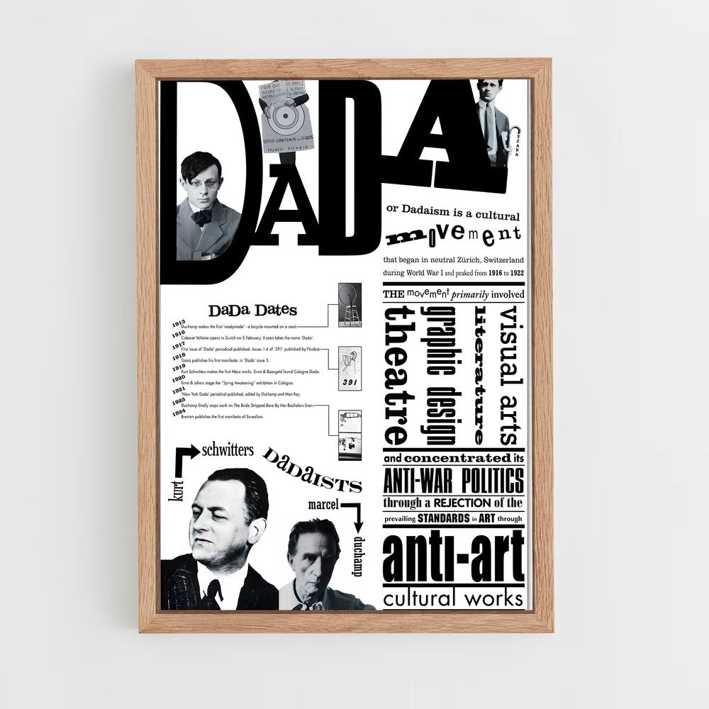 ap-dadaism-2 cadre Bois clair