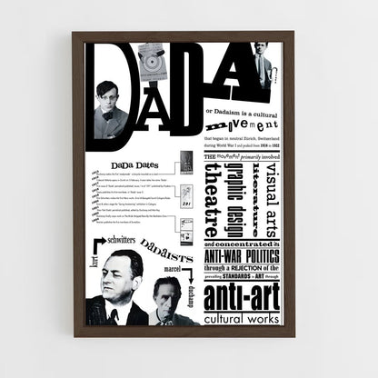 ap-dadaism-2 cadre Bois foncé