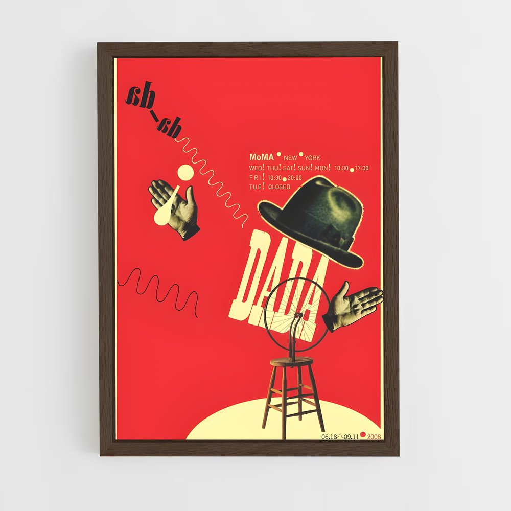 ap-dadaism-3 cadre Bois foncé