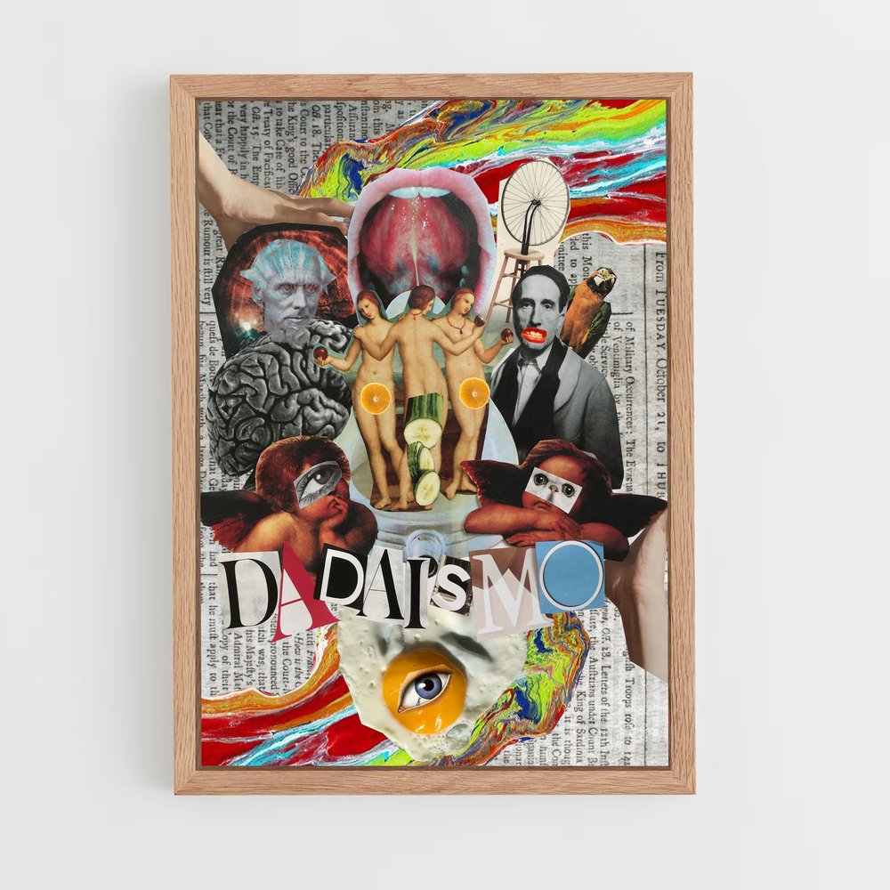 ap-dadaism-4 cadre Bois clair