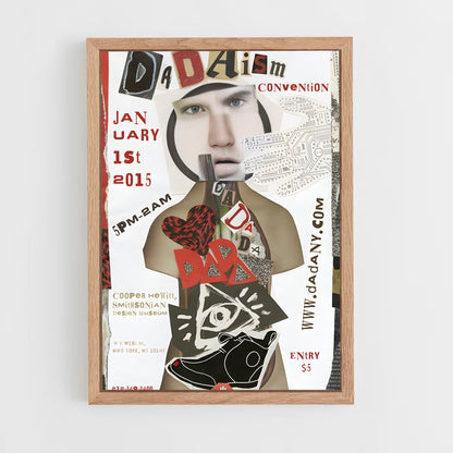 ap-dadaism-5 cadre Bois clair