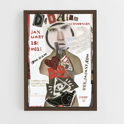 ap-dadaism-5 cadre Bois foncé