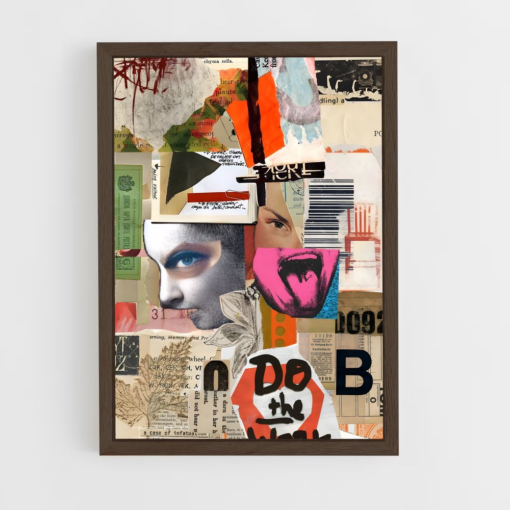 ap-dadaism-8 cadre Bois foncé