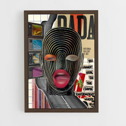 ap-dadaism-9 cadre Bois foncé