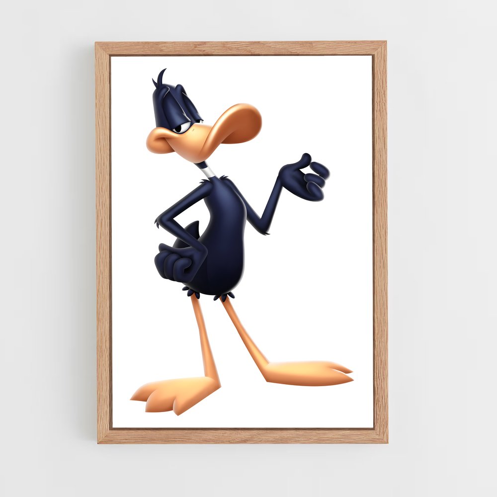 ap-daffy duck-7 cadre Bois clair