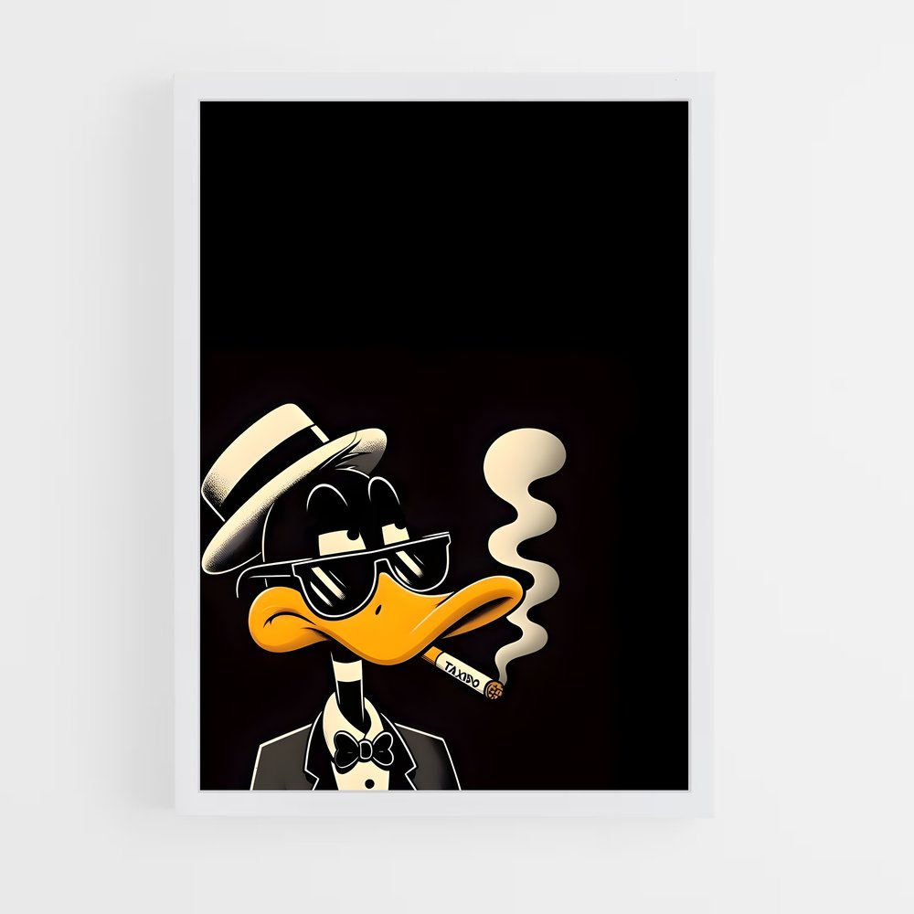 ap-daffy duck-8 cadre Blanc