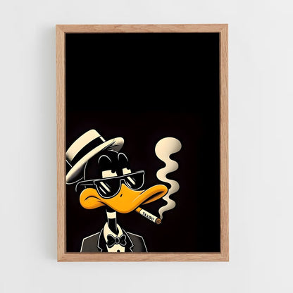 ap-daffy duck-8 cadre Bois clair