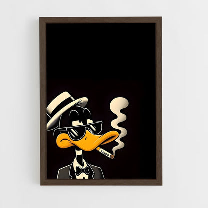 ap-daffy duck-8 cadre Bois foncé