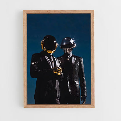 ap-daft punk-1 cadre Bois clair