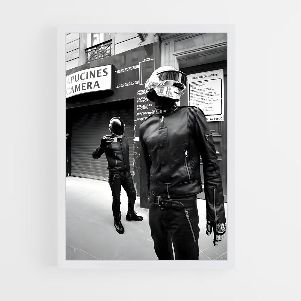 ap-daft punk-2 cadre Blanc