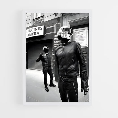 ap-daft punk-2 cadre Blanc