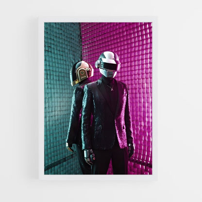 ap-daft punk-5 cadre Blanc