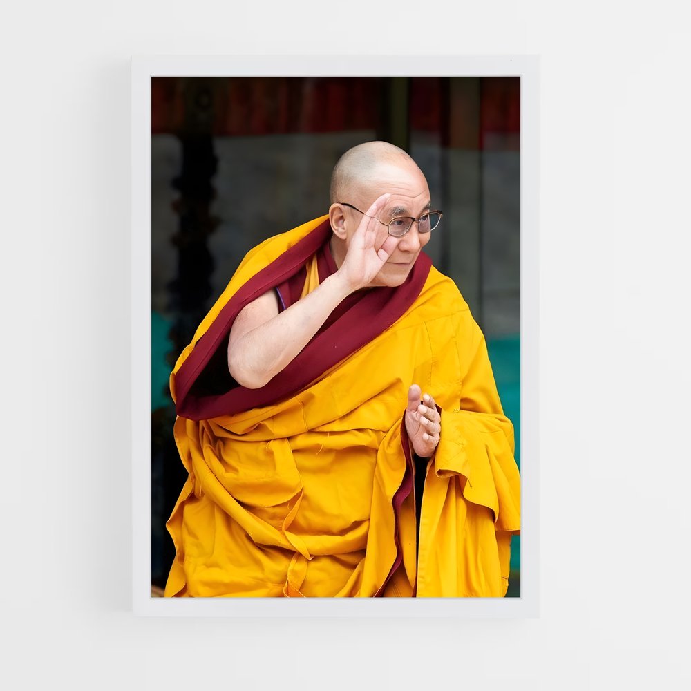 ap-dalai lama-6 cadre Blanc
