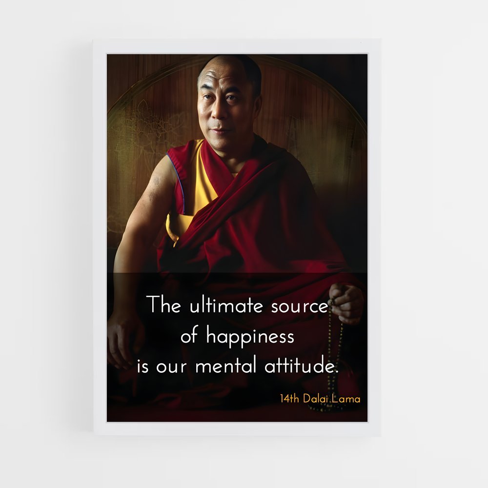 ap-dalai lama-7 cadre Blanc