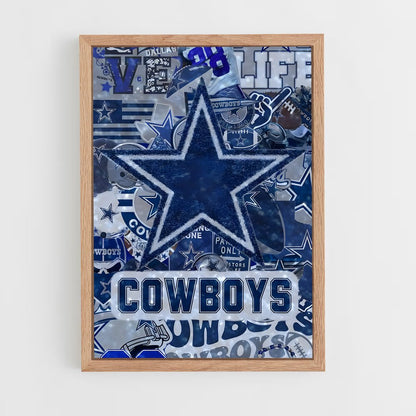 ap-dallas cowboys-1 cadre Bois clair