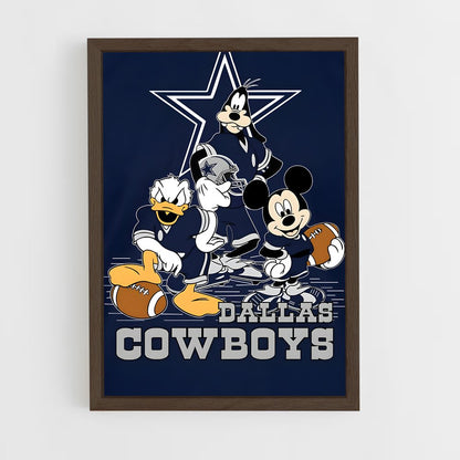 ap-dallas cowboys-2 cadre Bois foncé