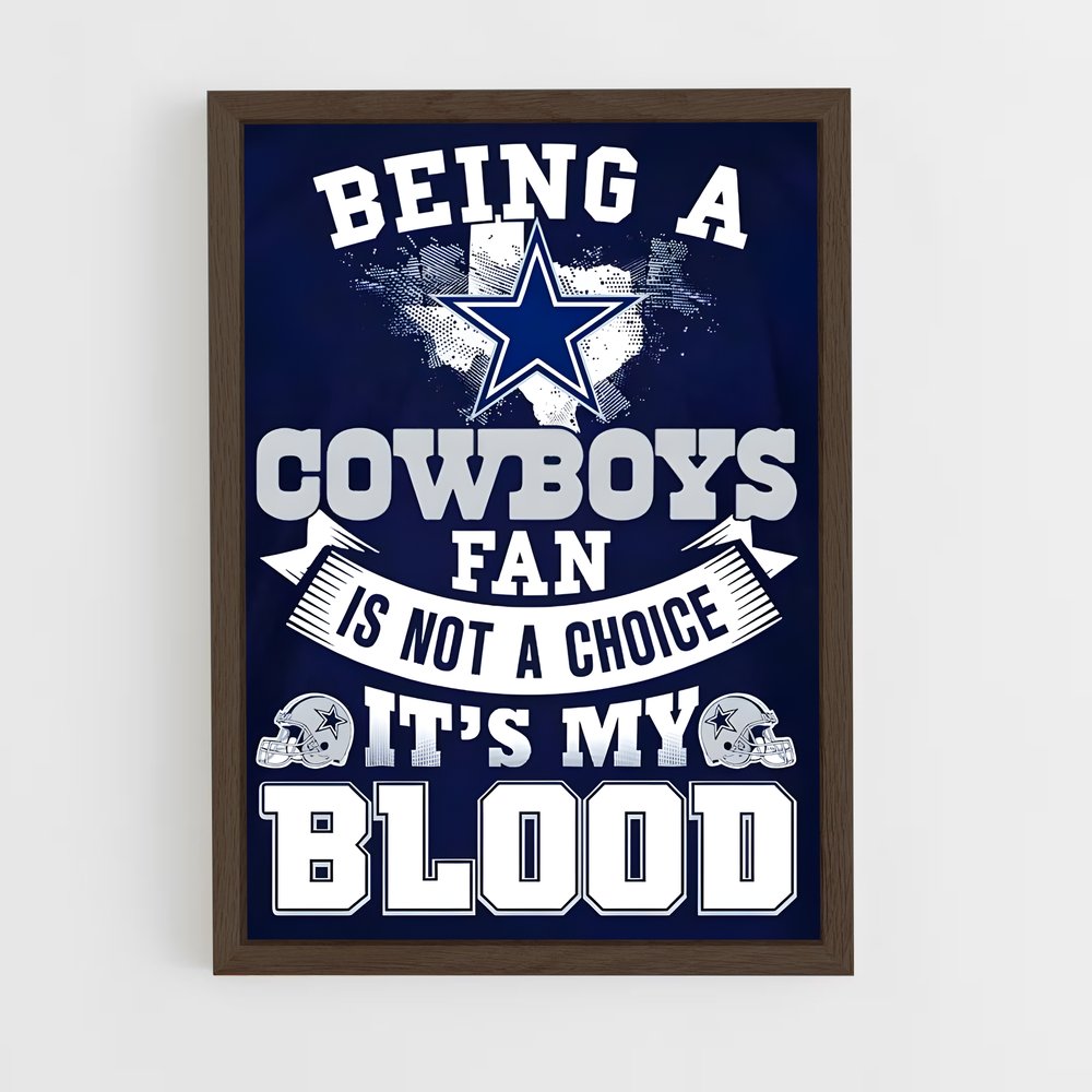 ap-dallas cowboys-3 cadre Bois foncé