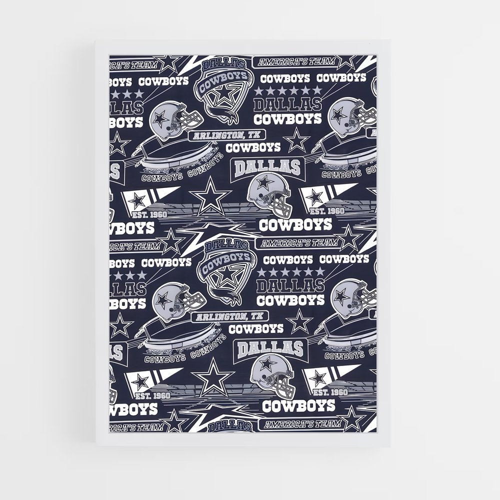 ap-dallas cowboys-4 cadre Blanc