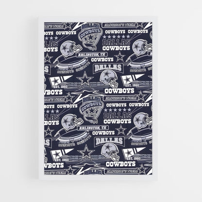 ap-dallas cowboys-4 cadre Blanc