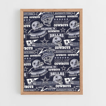 ap-dallas cowboys-4 cadre Bois clair