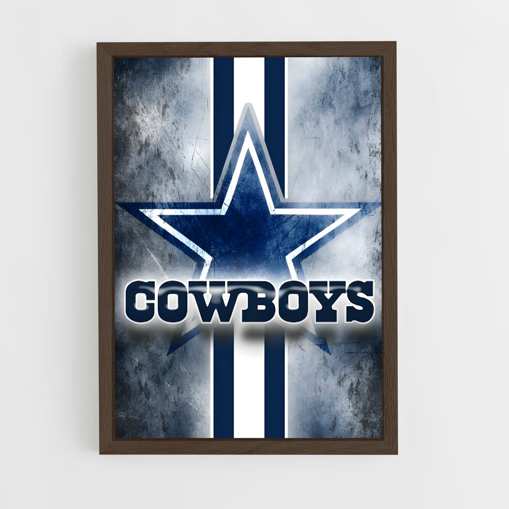ap-dallas cowboys-5 cadre Bois foncé