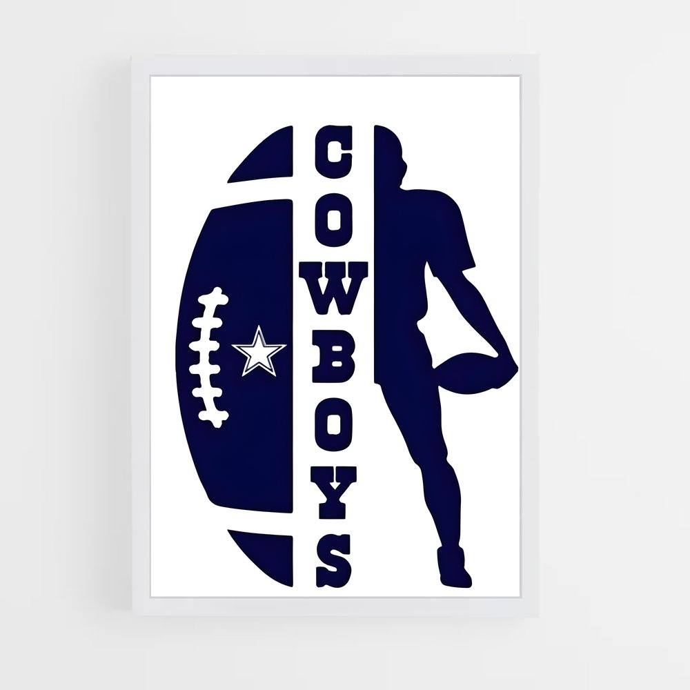 ap-dallas cowboys-6 cadre Blanc