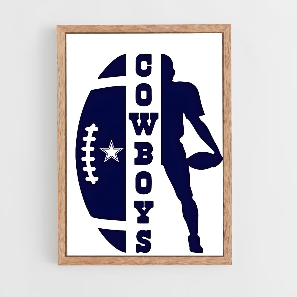 ap-dallas cowboys-6 cadre Bois clair