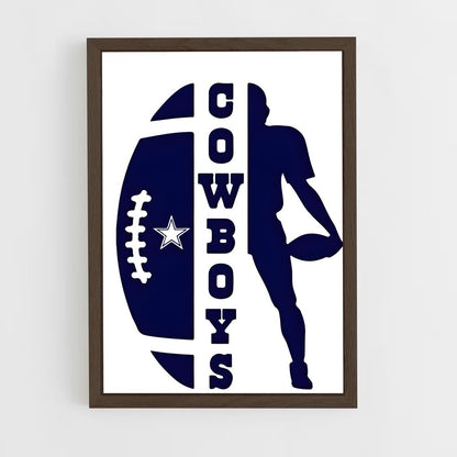 ap-dallas cowboys-6 cadre Bois foncé