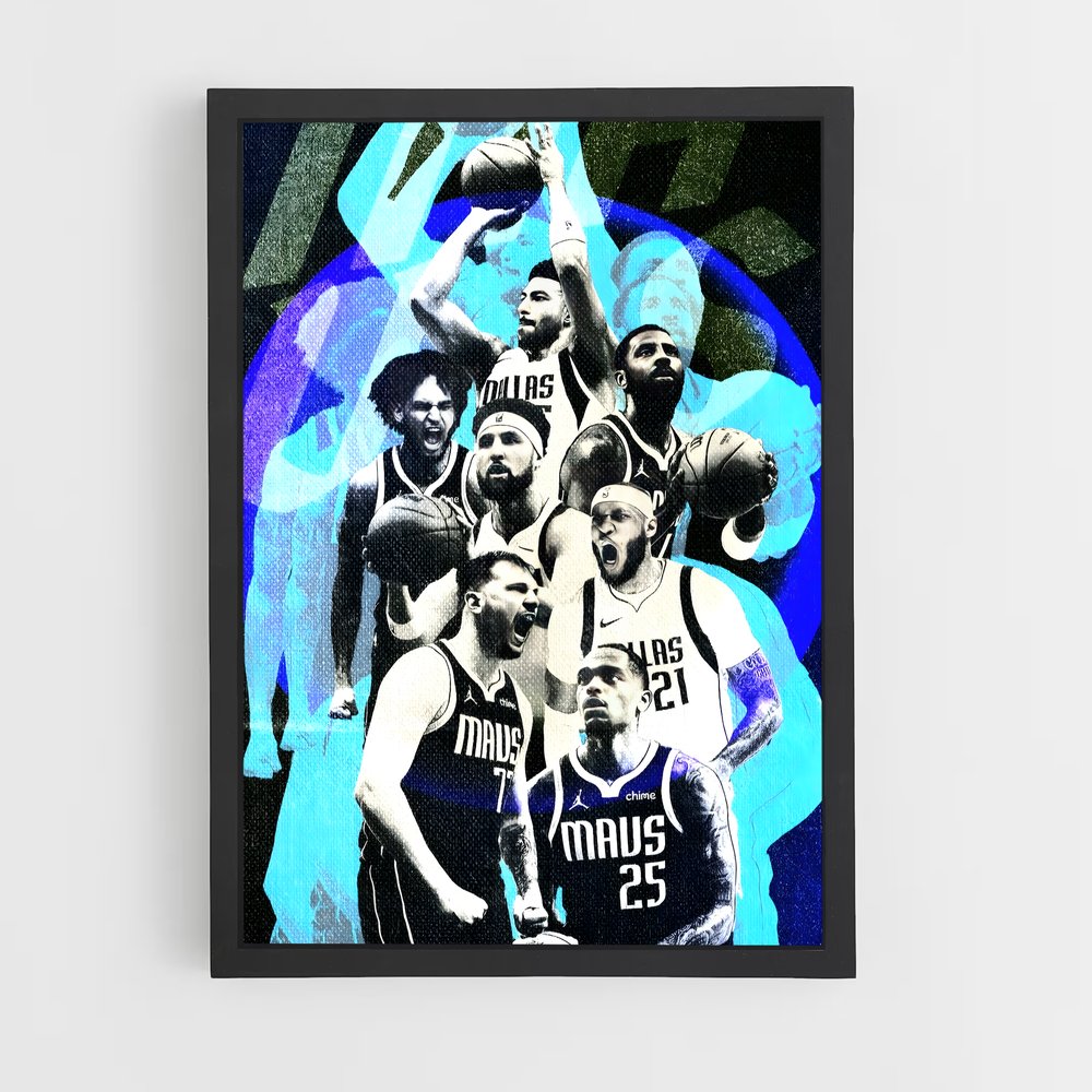 ap-dallas mavericks-6 cadre Noir