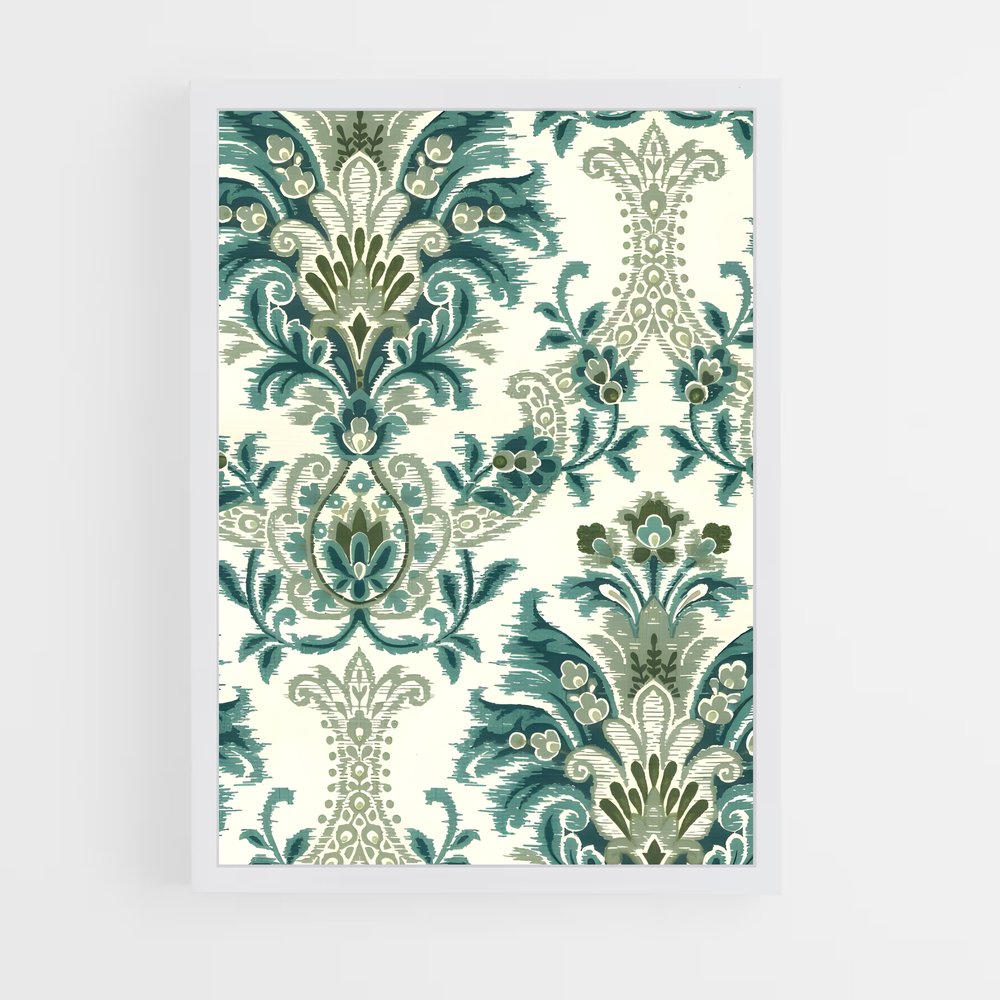 ap-damask-3 cadre Blanc
