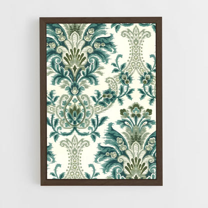 ap-damask-3 cadre Bois foncé