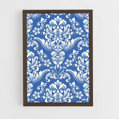 ap-damask-4 cadre Bois foncé