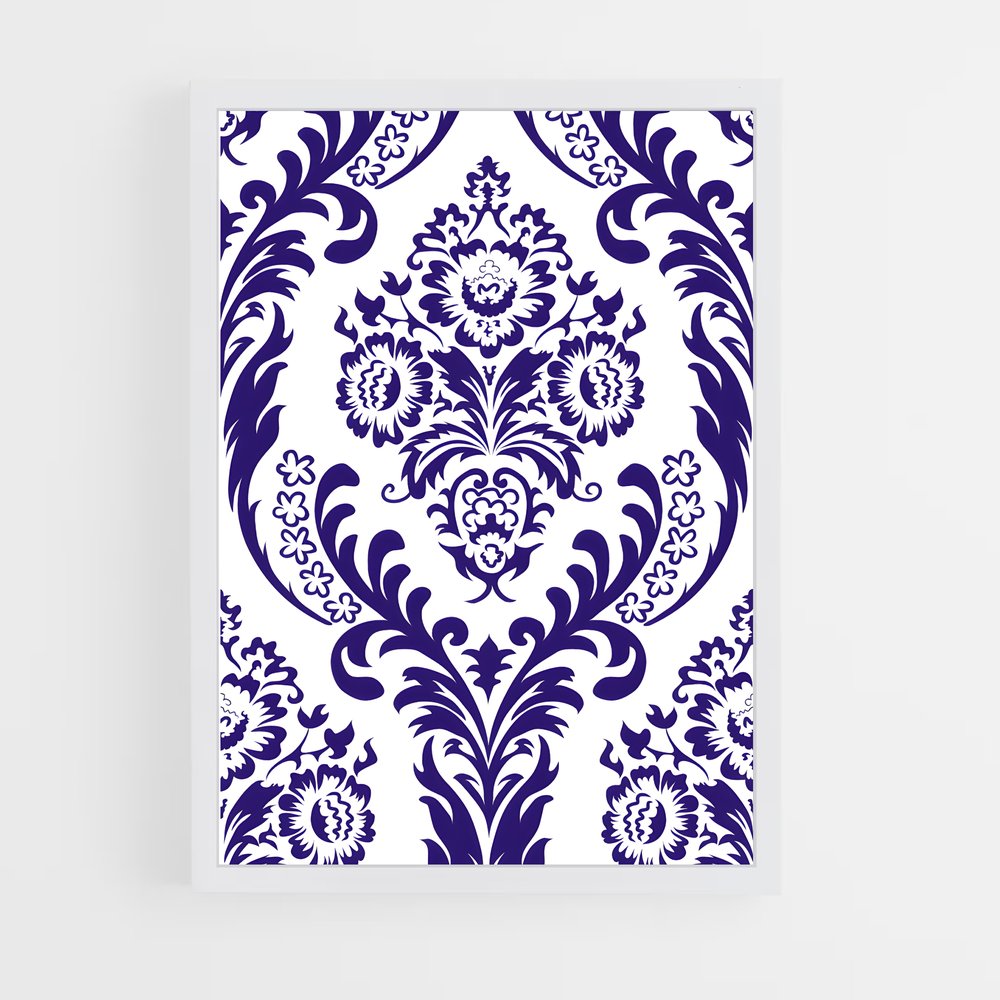 ap-damask-5 cadre Blanc