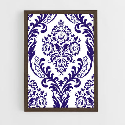 ap-damask-5 cadre Bois foncé