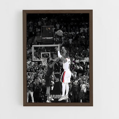 ap-damian lillard-1 cadre Bois foncé