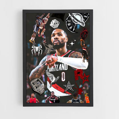 ap-damian lillard-2 cadre Noir