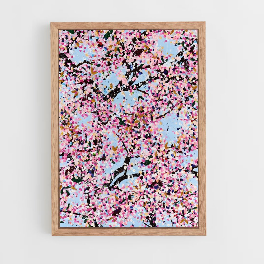 ap-damien hirst-1 cadre Bois clair