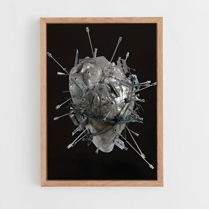 ap-damien hirst-2 cadre Bois clair
