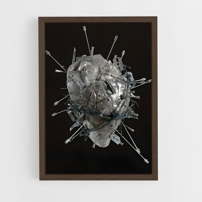 ap-damien hirst-2 cadre Bois foncé
